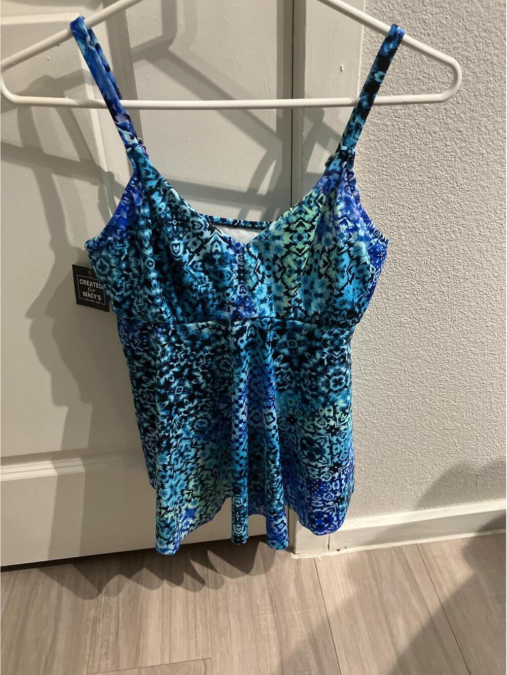 NWT Blue Patterned Sleeveless Dress